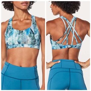 Lululemon Free To Be Serene Bra Sun Dazed Multi Blue